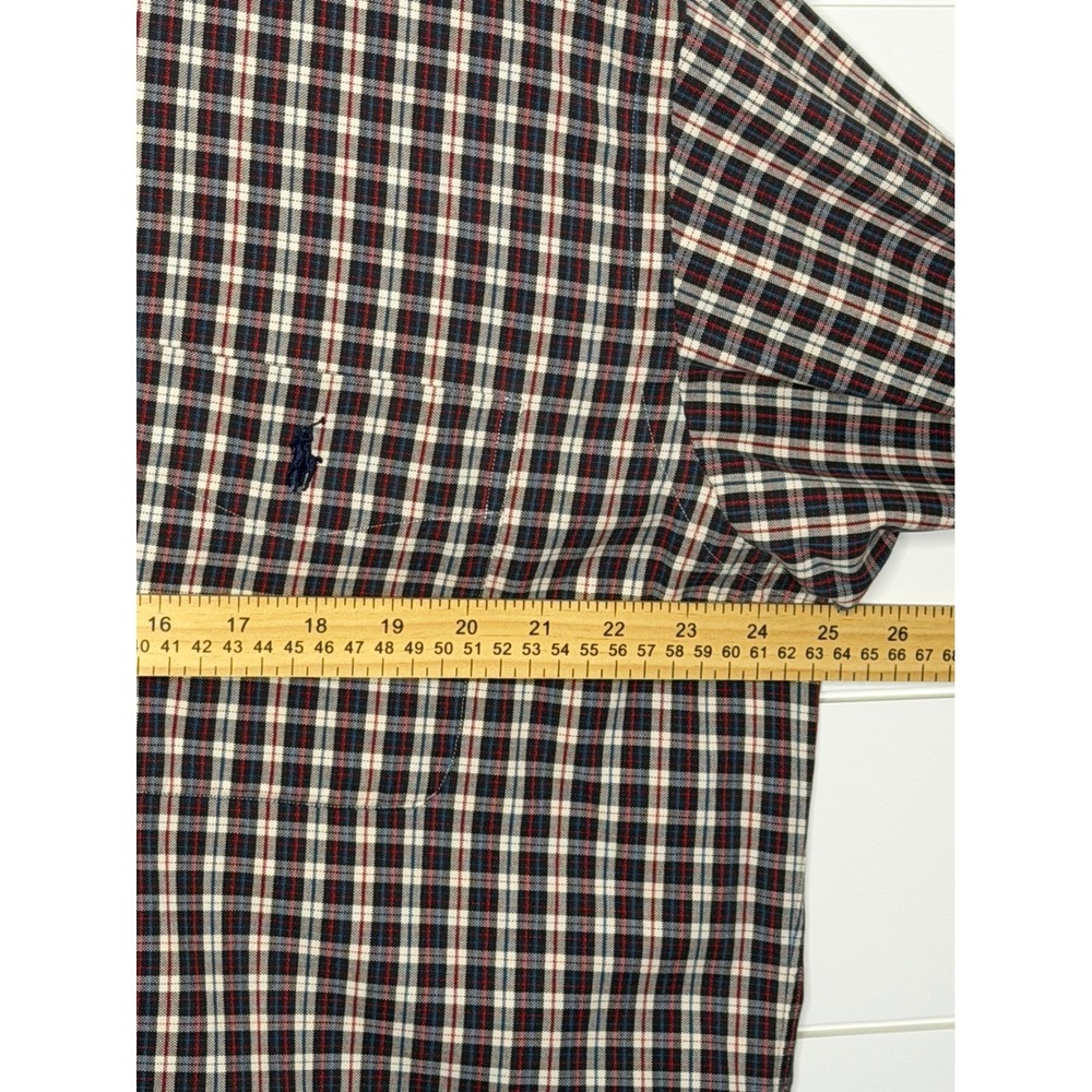 Ralph Lauren Big Shirt Mens XL Plaid Button Down Long Sleeve Cotton Multi Color - Picture 4 of 8
